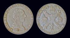 World Coins - Austrian Netherlands Hungary Joseph II 1/4 kronenthaler 1788H