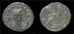 Ancient Coins - Salonina billon antoninianus Vesta seated left