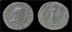 Ancient Coins - Allectus bronze antoninianus Pax standing left