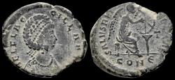 Ancient Coins - Aelia Flaccilla AE24 Victory seated right