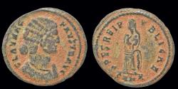 Ancient Coins - Fausta ,Augusta AE follis Spes standing facing