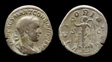 Ancient Coins - Gordian III AE sestertius Victory advancing left