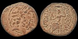 Ancient Coins - Syria Seleucis and Pieria Antioch AE25 Zeus Nikephoros seated left