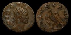 Ancient Coins - Divo Claudius II Gothicus billon antoninianus eagle standing facing.