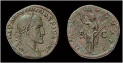 Ancient Coins - Maximinus I AE sestertius Pax standing left