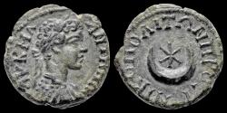 Ancient Coins - Moesia Inferior Nicopolis ad Istrum Caracalla AE assarion star and crescent