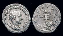 Ancient Coins - Gordian III AR antoninianus Victory walking left