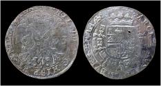 World Coins - Southern Netherlands Brabant Philip IV AR patagon 1633 Brussel mint