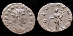 Ancient Coins - Claudius II Gothicus AE antoninianus Providentia standing left