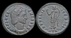 Ancient Coins - Galeria Valeria, as Augusta AE follis Venus standing facing