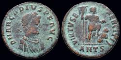 Ancient Coins - Arcadius AE maiorina emperor standing right