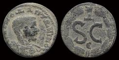 Ancient Coins - Antioch Seleucis and Pieria Diadumenian (Caesar) AE19 S-C in laurel wreath