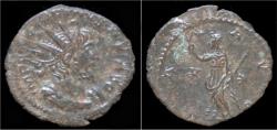 Ancient Coins - Victorinus billon antoninianus Pax standing left.
