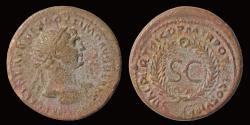Ancient Coins - Trajan AE semis legend in wreath