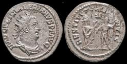 Ancient Coins - Valerian I Billon antoninianus the Orient presenting wreath to Emperor