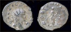 Ancient Coins - Gallienus silvered antoninianus Fortuna standing left