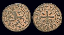 World Coins - Cyprus Venetian Occupation Pietro Loredan AE sizin