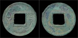 Ancient Coins - China Xin Dynasty emperor Wang Mang AE Huo Quan.