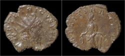 Ancient Coins - Tetricus I billon antoninianus Laetitia standing left.