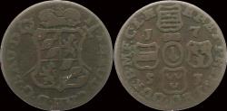 World Coins - Southern Netherlands Liege Johann Theodor von Bayern liard 1751
