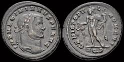 Ancient Coins - Maximianus AE follis Genius standing left