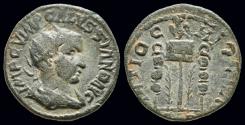 Ancient Coins - Pisidia Antioch Volusian AE22 vexillum ,legionary eagles and 2 palm branches