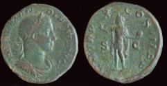 Ancient Coins - Severus Alexander AE sestertius Sol standing left