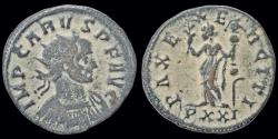 Ancient Coins - Carus AE antoninianus Pax standing left