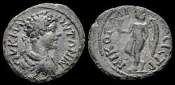 Ancient Coins - Moesia Inferior Nicopolis ad Istrum Caracalla assarion Genius standing left