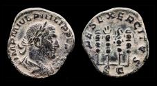 Ancient Coins - Philip I AE sestertius four standards