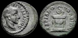 Ancient Coins - Thrace Hadrianopolis Gordian III AE17 serpent on altar