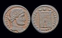 Ancient Coins - Constantine I the Great AE follis campgate