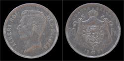 World Coins - Belgium Albert I 20 frank (4belga) 1931FR-pos A