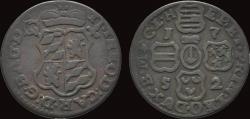 World Coins - Southern Netherlands Liege Johann Theodor von Bayern liard 1752
