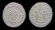 Ancient Coins - Valerian I AR antoninianus the Orient presenting wreath to Emperor