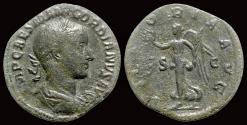 Ancient Coins - Gordian III AE sestertius Victory advancing left