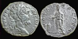 Ancient Coins - Septimius Severus AR denarius  Severus standing left