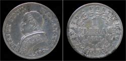 World Coins - Italy Vatican City 1 lira 1866R