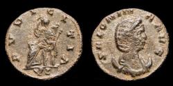 Ancient Coins - Salonina AE antoninianus Pudicitia seated left