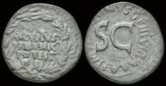 Ancient Coins - Augustus AE dupondius M.Sanquinius, moneyer