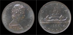 World Coins - Canada 1 dollar 1968- voyageur