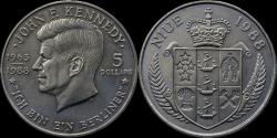World Coins - Niue 5 dollar 1988-JF Kennedy Ich bin ein Berliner