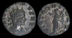 Ancient Coins - Claudius II Gothicus silvered antoninianus Victory standing left