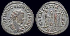 Ancient Coins - Carinus antoninianus emperor standing right