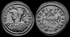 Ancient Coins - Probus silvered antoninianus Probus riding horse left