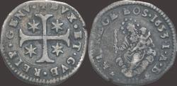 World Coins - Italy Republic Genua  Dogi Biennali 1/16 scudo 1653