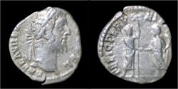 Ancient Coins - Commodus AR denarius Commodus standing left