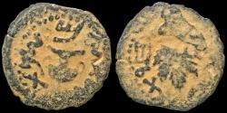 Ancient Coins - Judaea First Jewish War AE prutah
