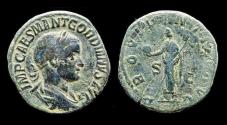 Ancient Coins - Gordian III AE sestertius Providentia standing to left