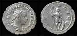 Ancient Coins - Volusian AR antoninianus Virtus standing right